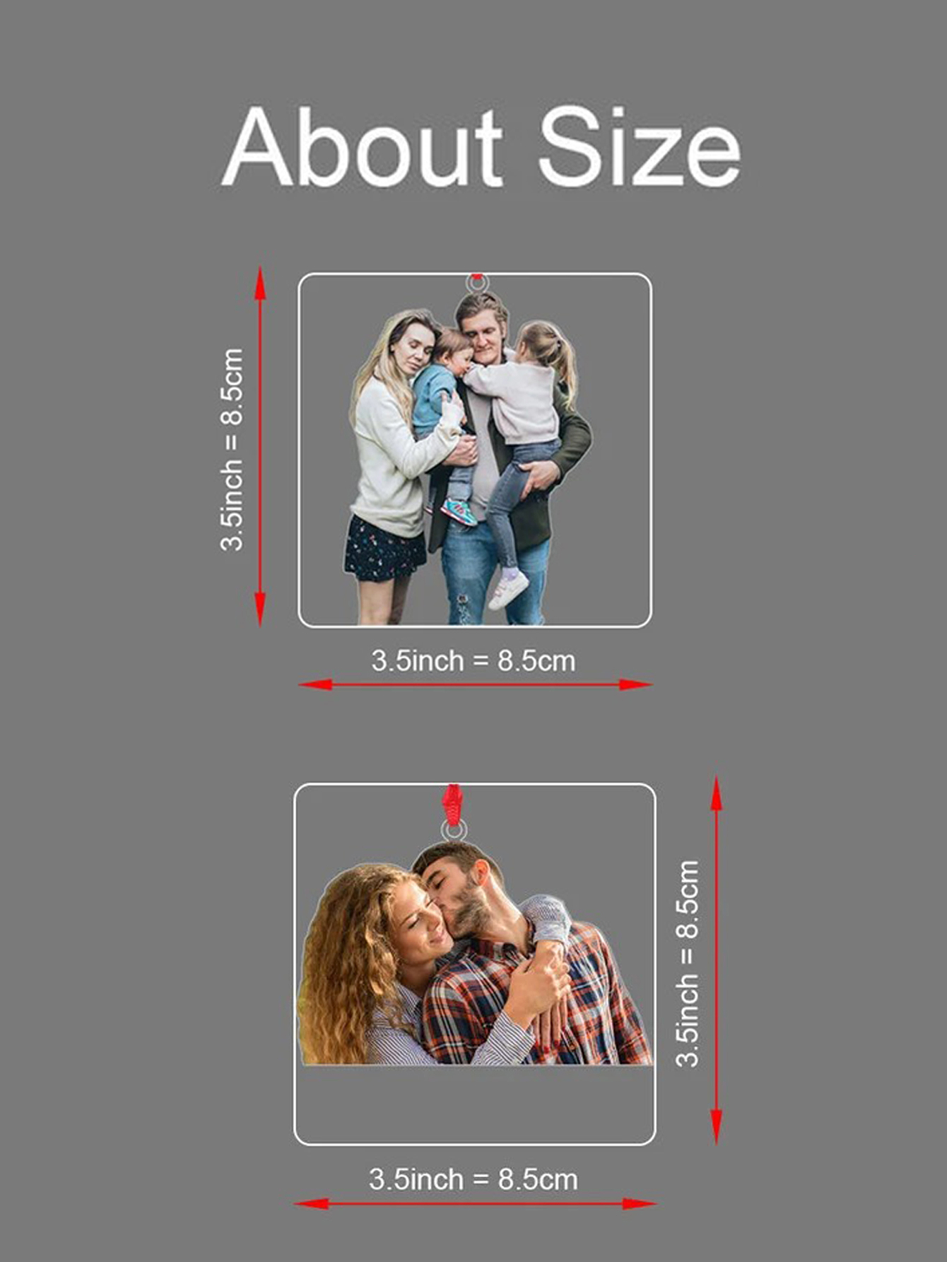 Customized Personalized Christmas Photo Ornaments